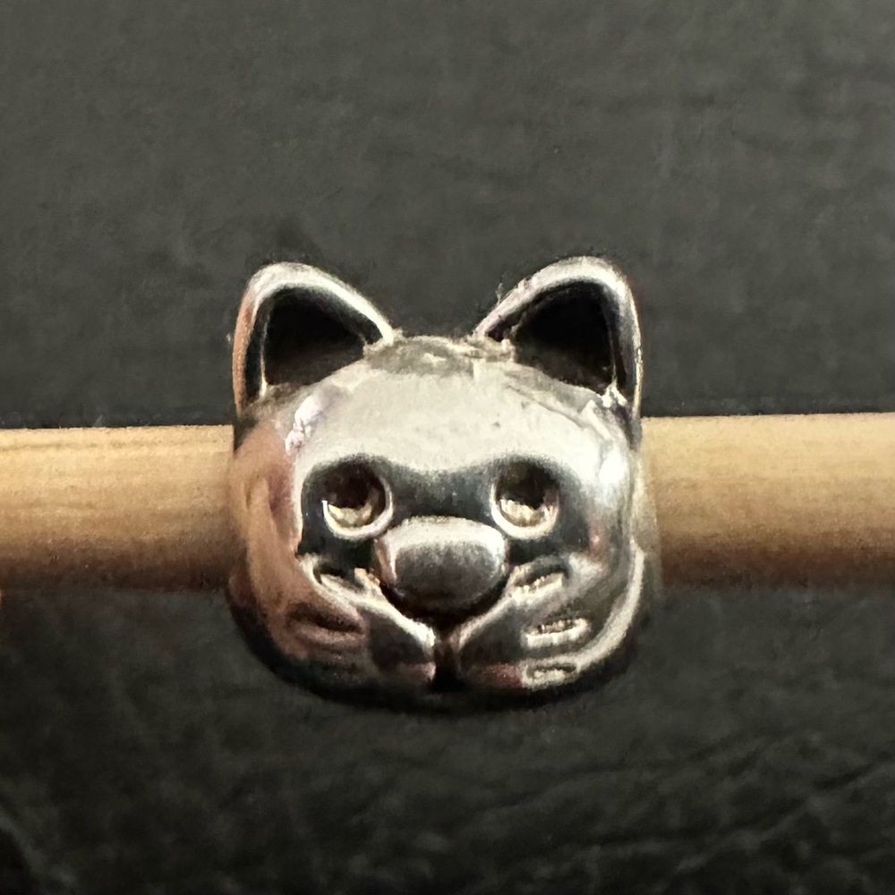 Authentic Pandora retired “Curious Cat” Charm